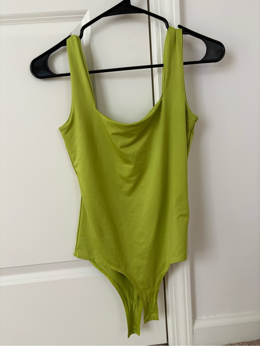 Womens One-Piece Bodysuit in Lime Green